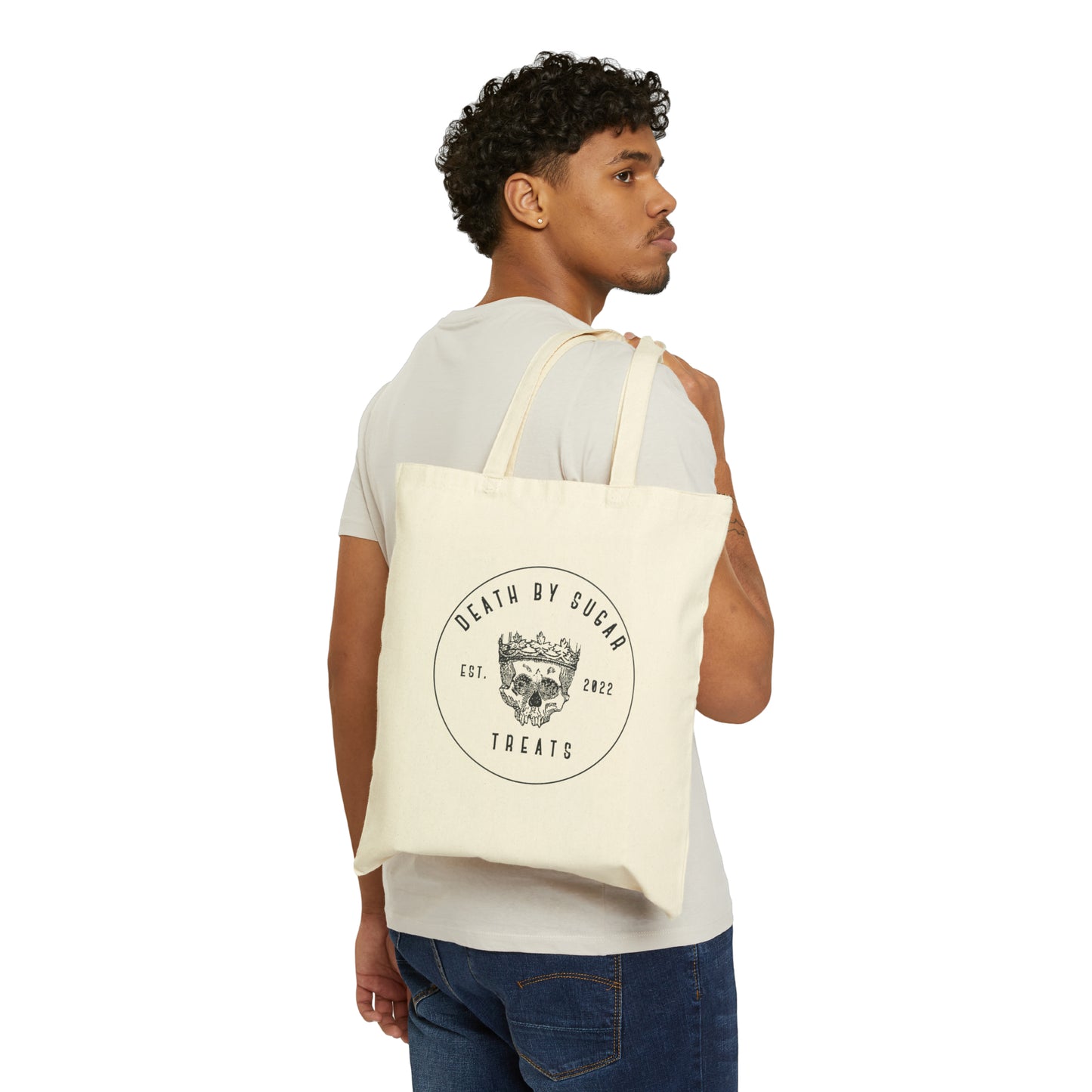 Death By Sugar Cotton Canvas Tote Bag
